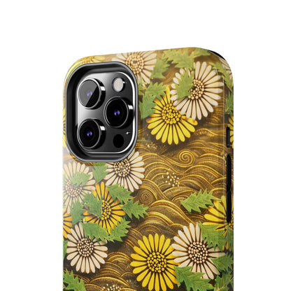 Japanese Dandelion Morning Glow Tough Phone Case | Kamisaka Sekka 1901 | Meiji Era Art