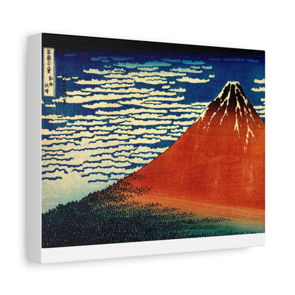 Red Fuji Canvas Print - Hokusai Fine Wind Clear Morning Japanese Ukiyo-e Wall Art