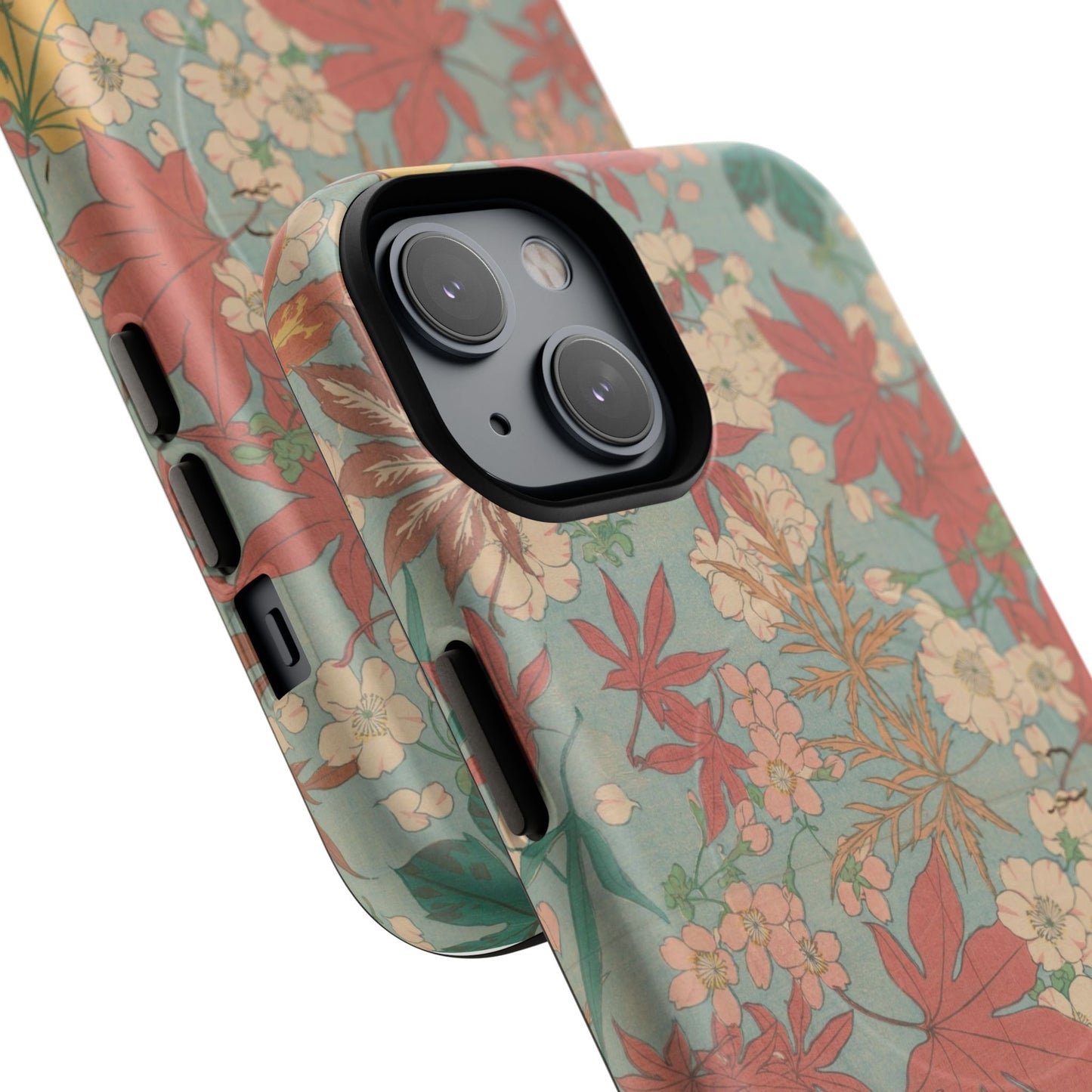 Meiji Era Maple & Autumn Bloom Phone Case | "Chiyogami Mihon" Japanese Archive Art