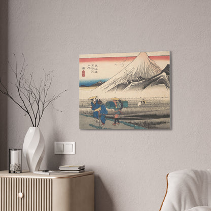 Hara: Morning Fuji - Tokaido 53 Stations Canvas Art | Hiroshige Japanese Woodblock Print