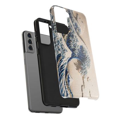 Great Wave 3D Embossed Tough Phone Case – Hokusai Japanese Art