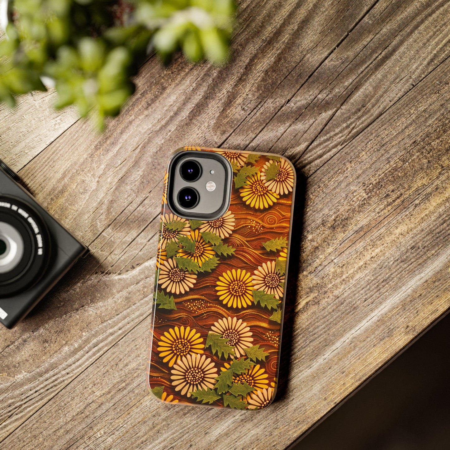 Japanese Dandelion Sunset Glow Tough Phone Case | Kamisaka Sekka 1901 | Meiji Era Art