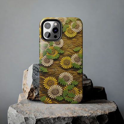 Japanese Dandelion Morning Glow Tough Phone Case | Kamisaka Sekka 1901 | Meiji Era Art