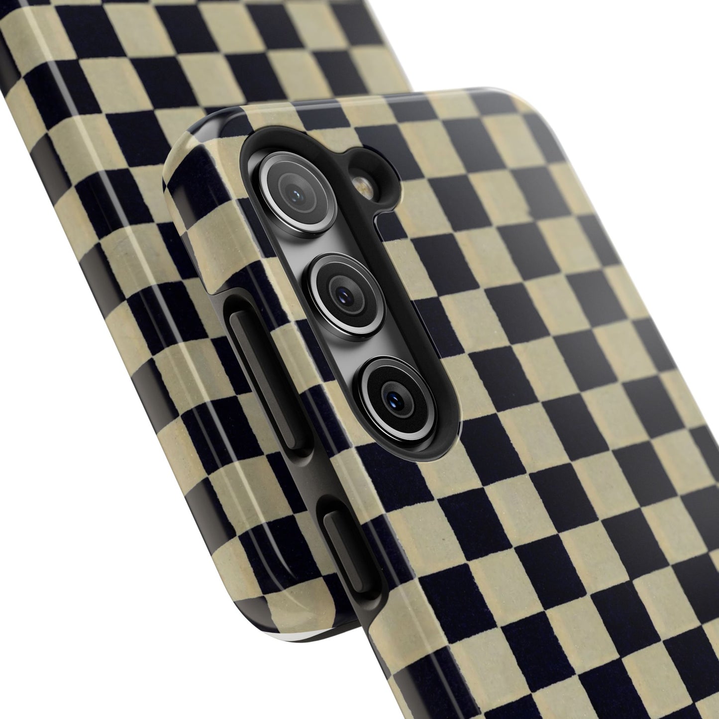 Ichimatsu Check Phone Case | Japanese Chiyogami Art | Taisho Modern Design 1926