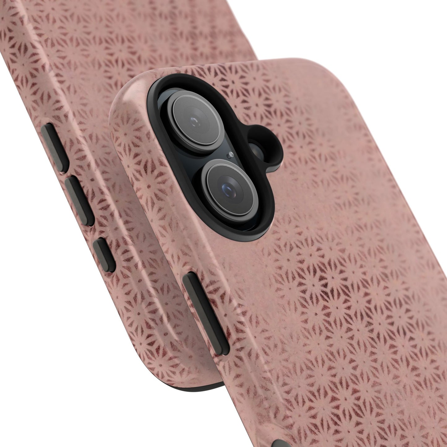 Taisho Era Pink Asanoha Phone Case | 1926 Japanese Chiyogami Art | Hemp Leaf Pattern