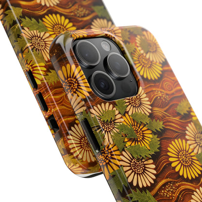 Japanese Dandelion Sunset Glow Tough Phone Case | Kamisaka Sekka 1901 | Meiji Era Art
