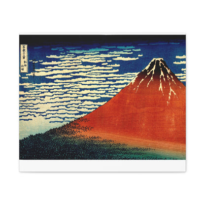 Red Fuji Canvas Print - Hokusai Fine Wind Clear Morning Japanese Ukiyo-e Wall Art