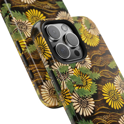Japanese Dandelion Tough Phone Case | Kamisaka Sekka Zuanbyakushu 1901 | Meiji Era Art