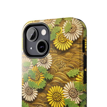 Japanese Dandelion Morning Glow Tough Phone Case | Kamisaka Sekka 1901 | Meiji Era Art