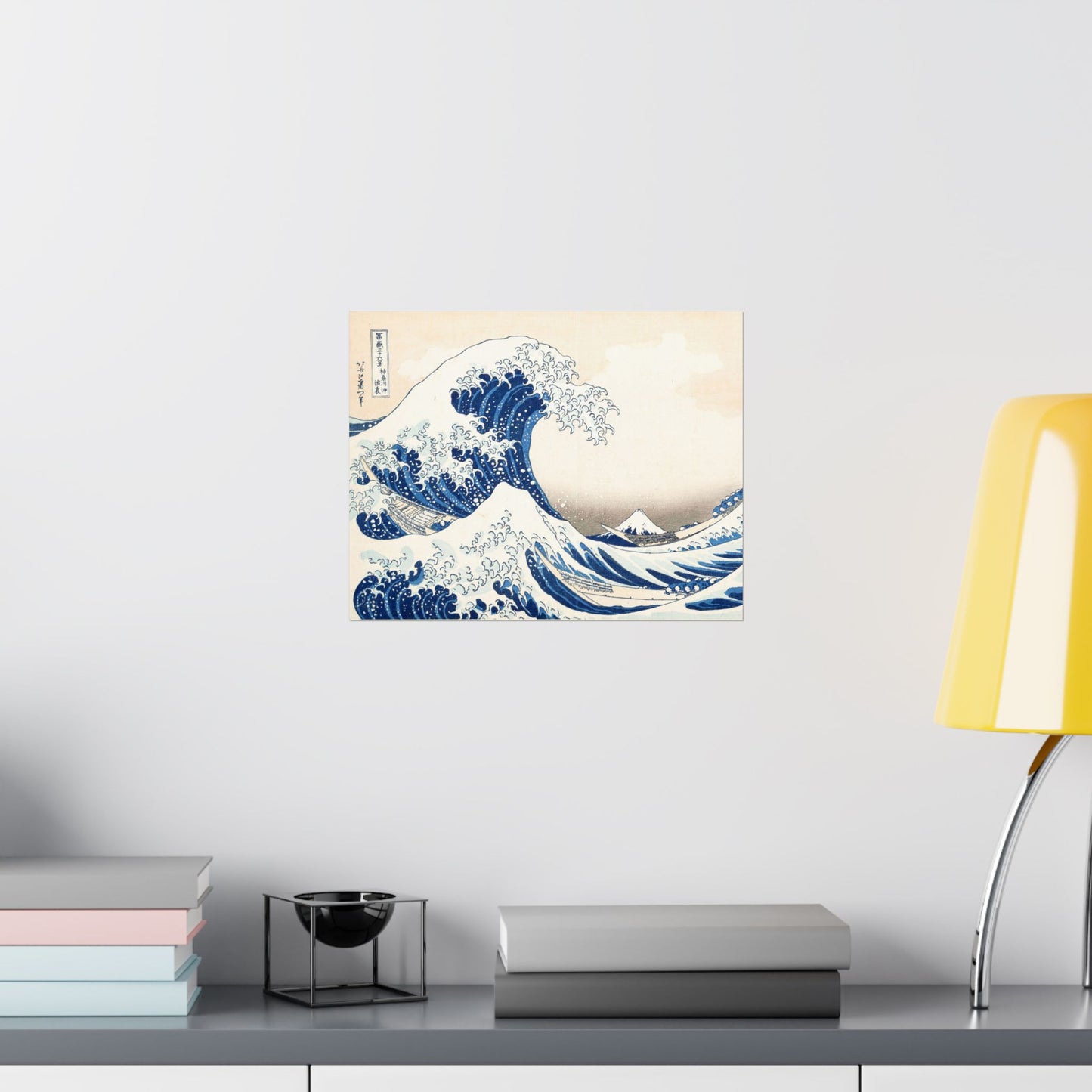 Hokusai Wave Matte Poster — The Great Wave Off Kanagawa Horizontal Print