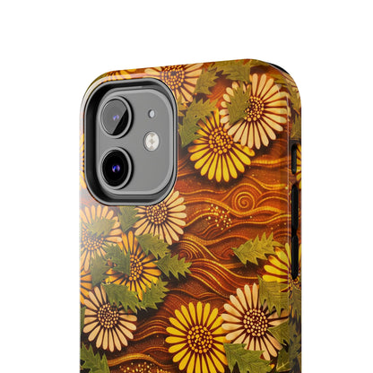 Japanese Dandelion Sunset Glow Tough Phone Case | Kamisaka Sekka 1901 | Meiji Era Art