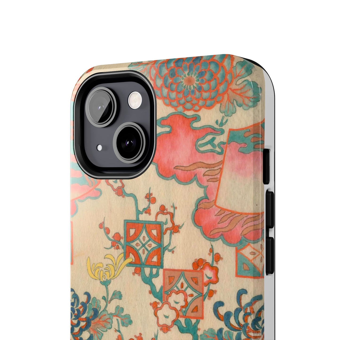 Meiji Era Fan & Chrysanthemum Phone Case | 1901 Zuan Hyakushu | Japanese Art