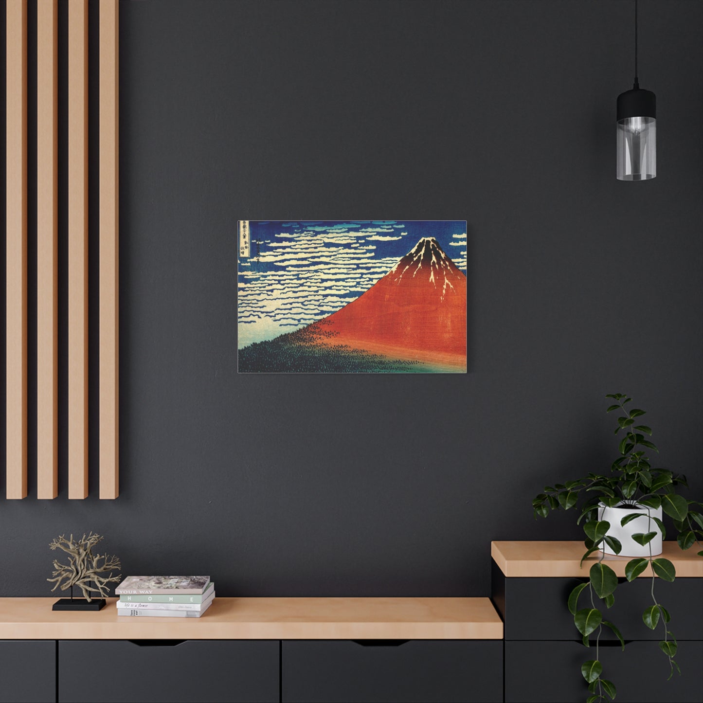 Red Fuji Canvas Print - Hokusai Fine Wind Clear Morning Japanese Ukiyo-e Wall Art