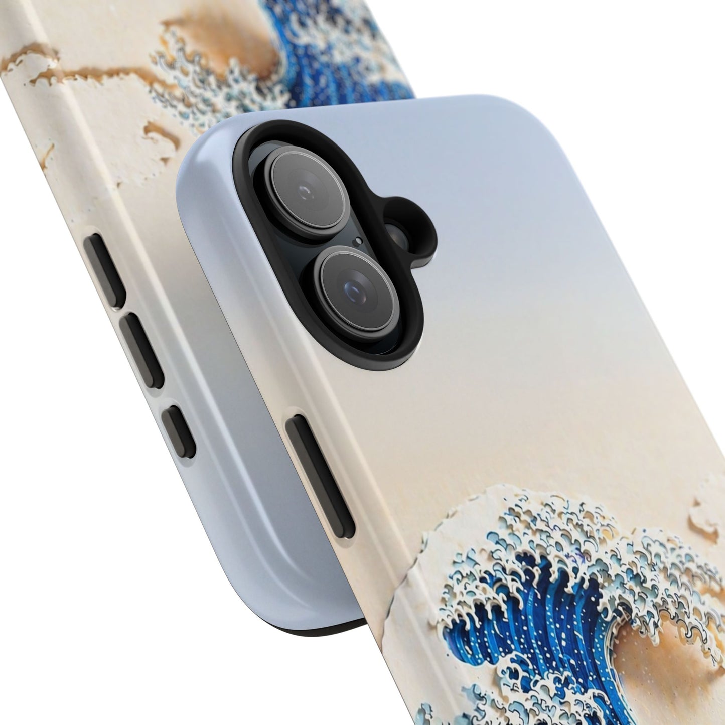 Japanese Great Wave Morning Glow Phone Case | Hokusai 3D Art | Edo Era Masterpiece
