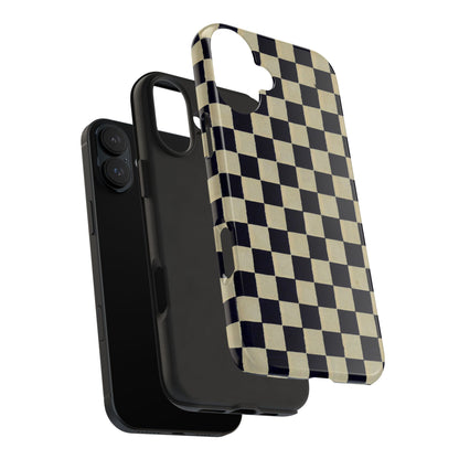 Ichimatsu Check Phone Case | Japanese Chiyogami Art | Taisho Modern Design 1926