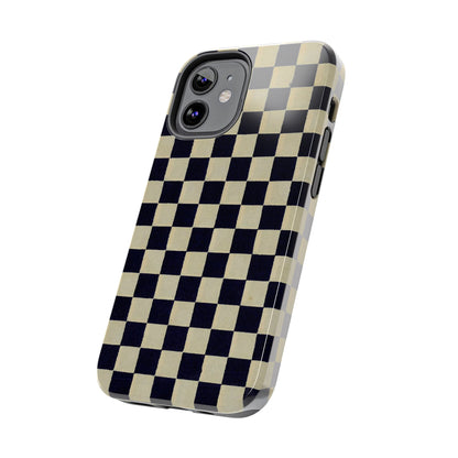 Ichimatsu Check Phone Case | Japanese Chiyogami Art | Taisho Modern Design 1926