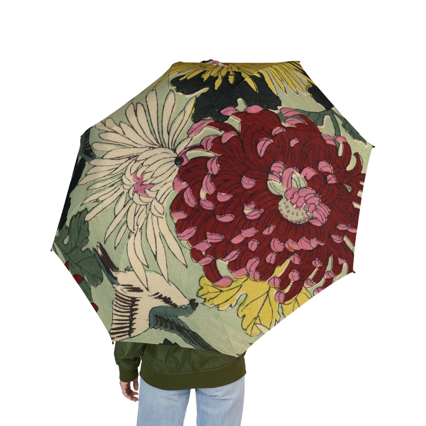 Taisho Kasakasa Stories – Taisho Era Chrysanthemum Umbrella (Vintage Japanese Floral Pattern)