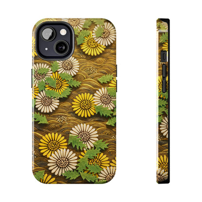 Japanese Dandelion Morning Glow Tough Phone Case | Kamisaka Sekka 1901 | Meiji Era Art