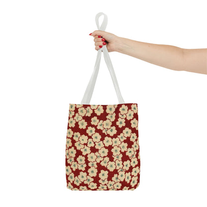 Japanese Sakura Tote Bag - Taisho Era Chiyogami Washi Pattern Vintage Design