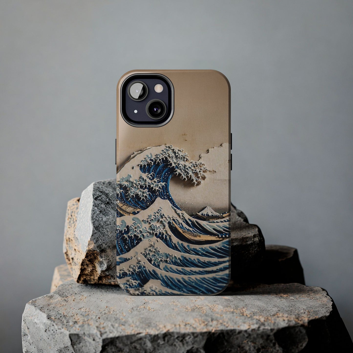 Japanese Great Wave Phone Case | Hokusai Katsushika 3D Art | Edo Era Masterpiece | Fuji Mountain