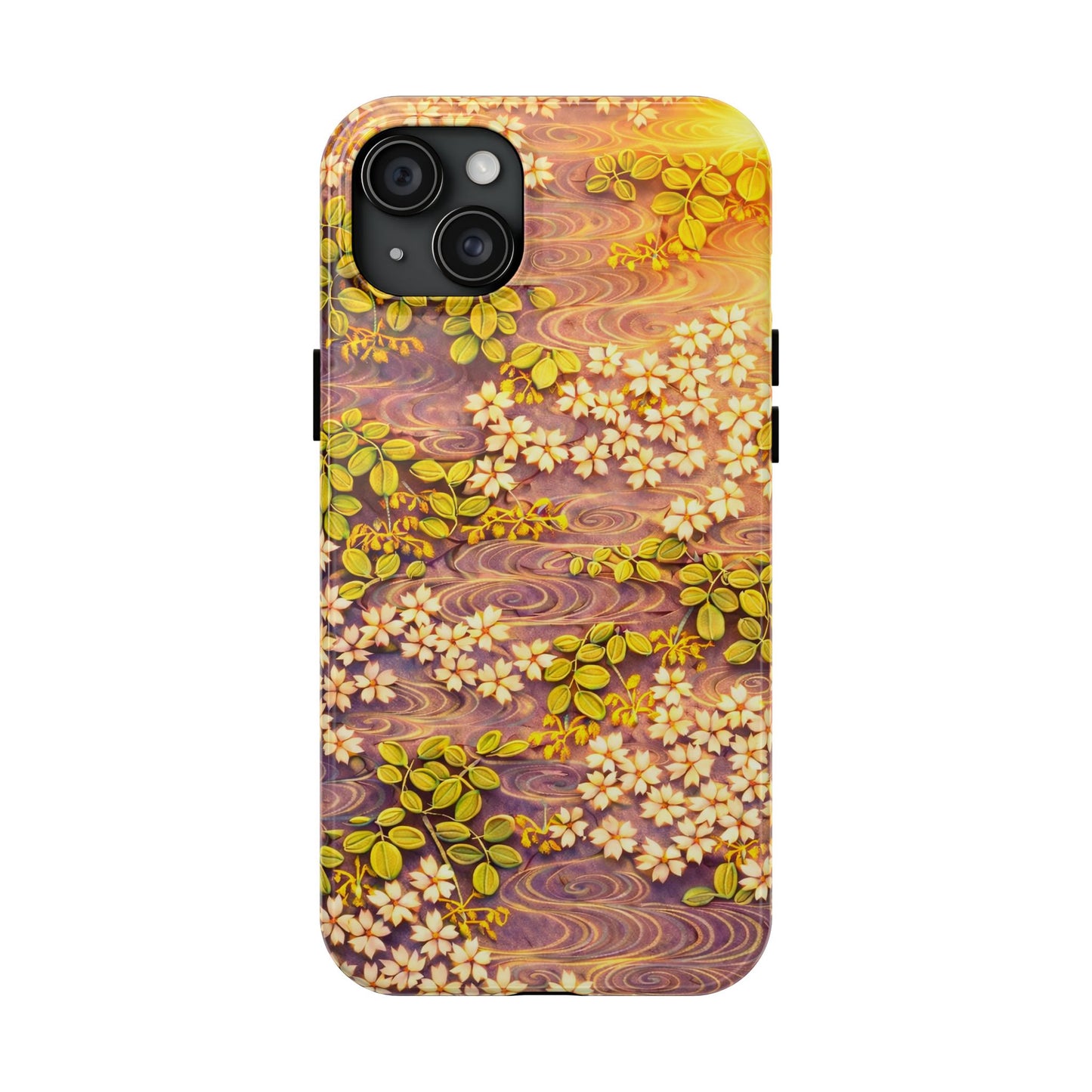 Sakura River Morning Light Phone Case – Japanese Chiyogami Inspired