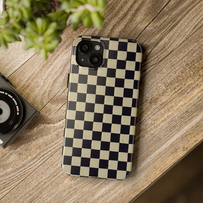 Ichimatsu Check Phone Case | Japanese Chiyogami Art | Taisho Modern Design 1926