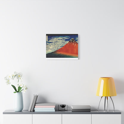 Red Fuji Canvas Print - Hokusai Fine Wind Clear Morning Japanese Ukiyo-e Wall Art