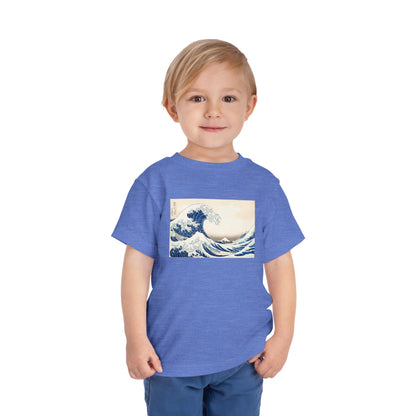 Great Wave off Kanagawa Toddler T-Shirt - Hokusai Japanese Art Kids Tee
