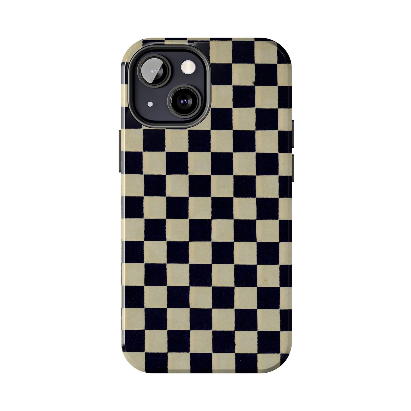 Ichimatsu Check Phone Case | Japanese Chiyogami Art | Taisho Modern Design 1926