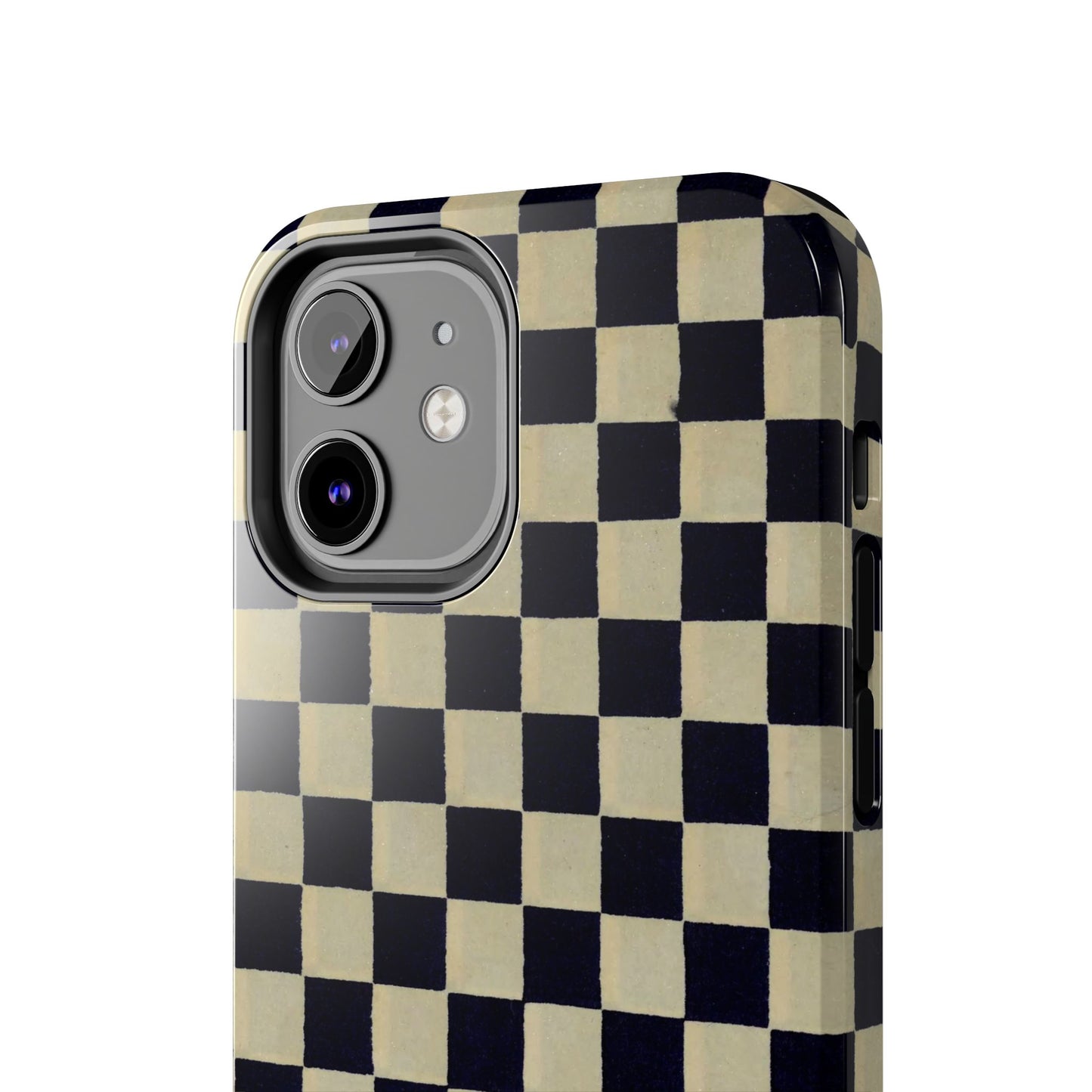Ichimatsu Check Phone Case | Japanese Chiyogami Art | Taisho Modern Design 1926