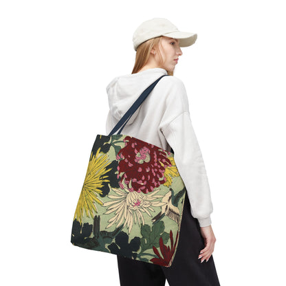 Japanese Chiyogami Floral Tote Bag – Traditional Washi Pattern Inspired by Taisho Era Design