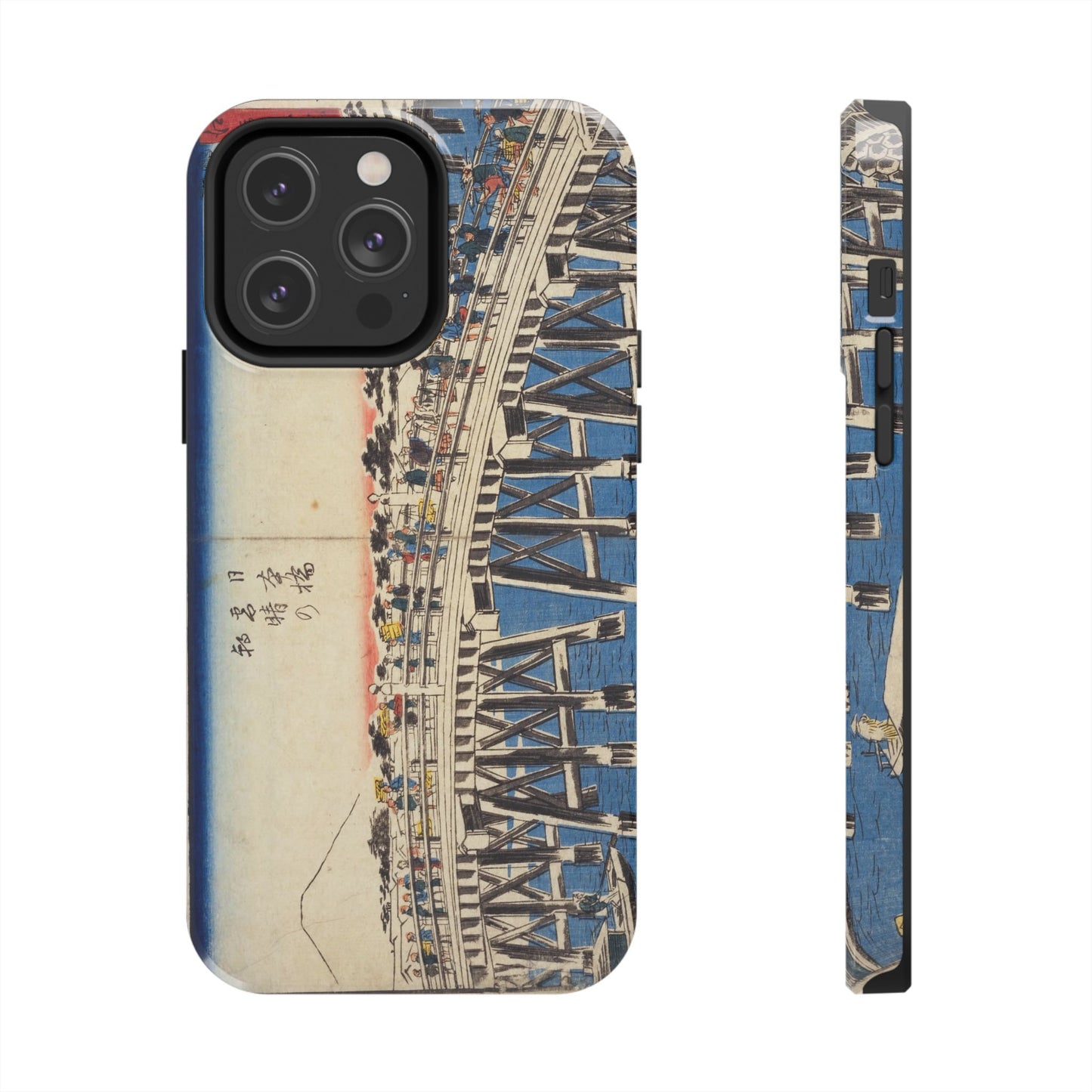 浮世絵ブリッジ・ミニマルスマホケース Ukiyo-e Bridge Minimalist Phone Case