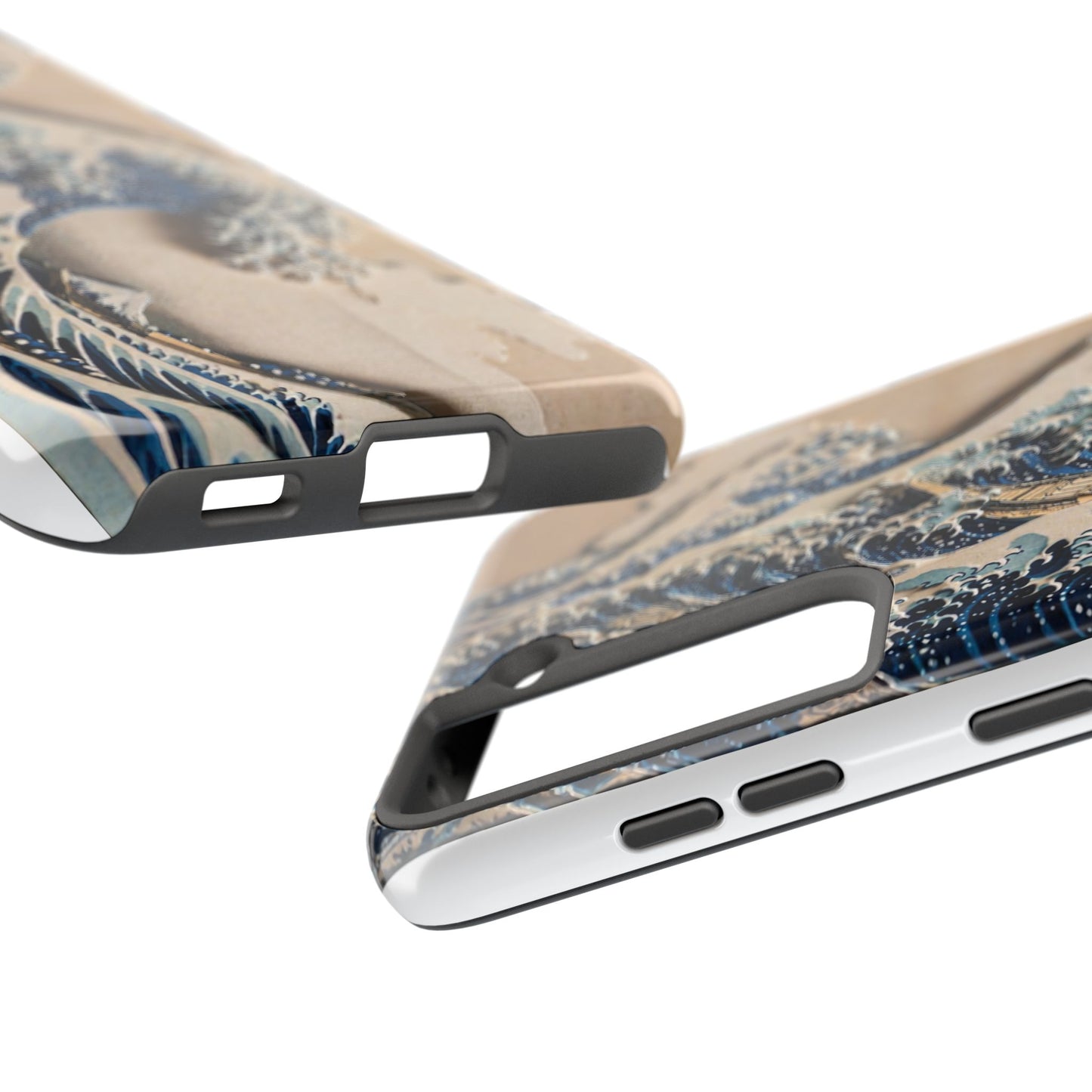 Great Wave 3D Shadow Relief Tough Phone Case – Hokusai Japanese Art