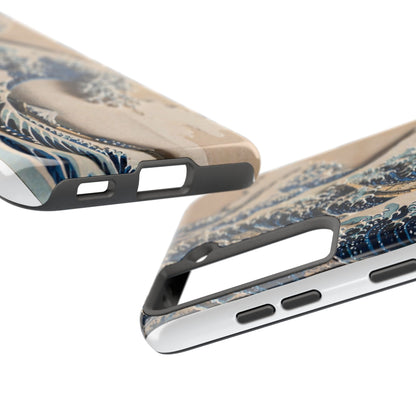 Great Wave 3D Shadow Relief Tough Phone Case – Hokusai Japanese Art