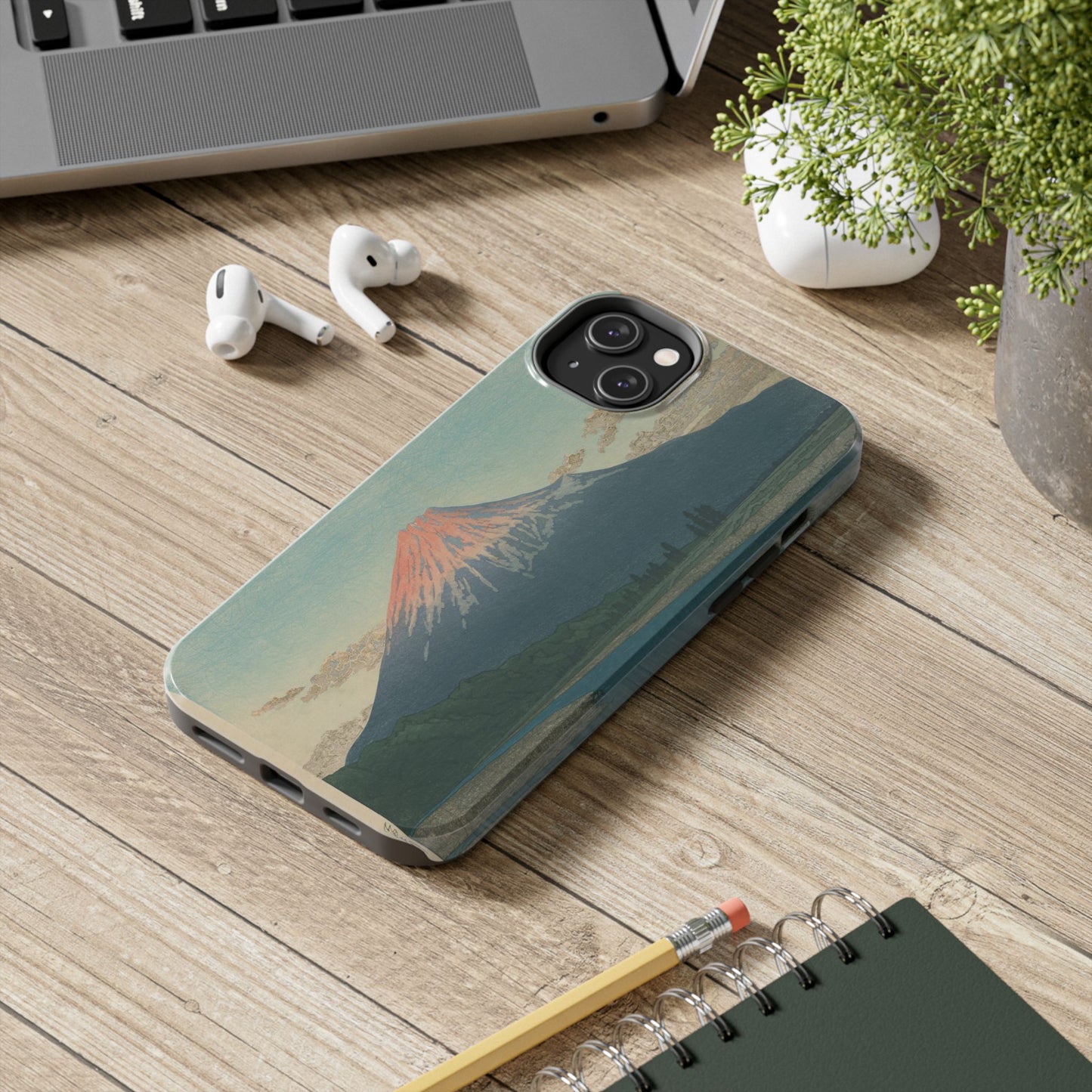 Red Fuji Japanese Ukiyo-e Phone Case - Hokusai Mount Fuji Art Cover