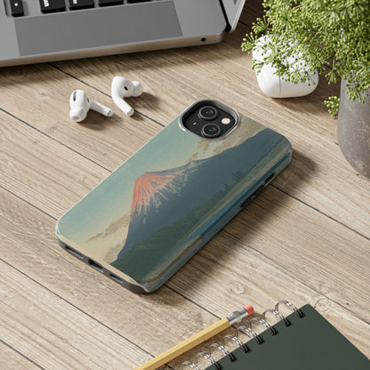 Red Fuji Japanese Ukiyo-e Phone Case - Hokusai Mount Fuji Art Cover