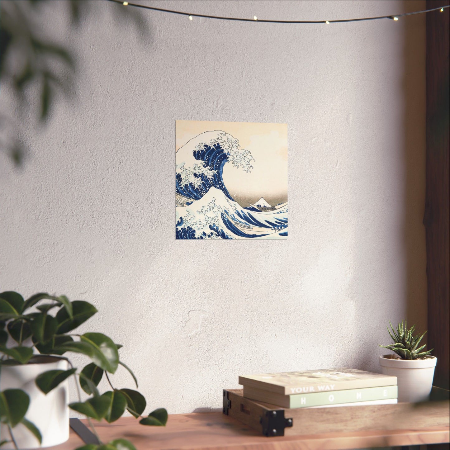 Hokusai Wave Matte Poster — The Great Wave Off Kanagawa Horizontal Print