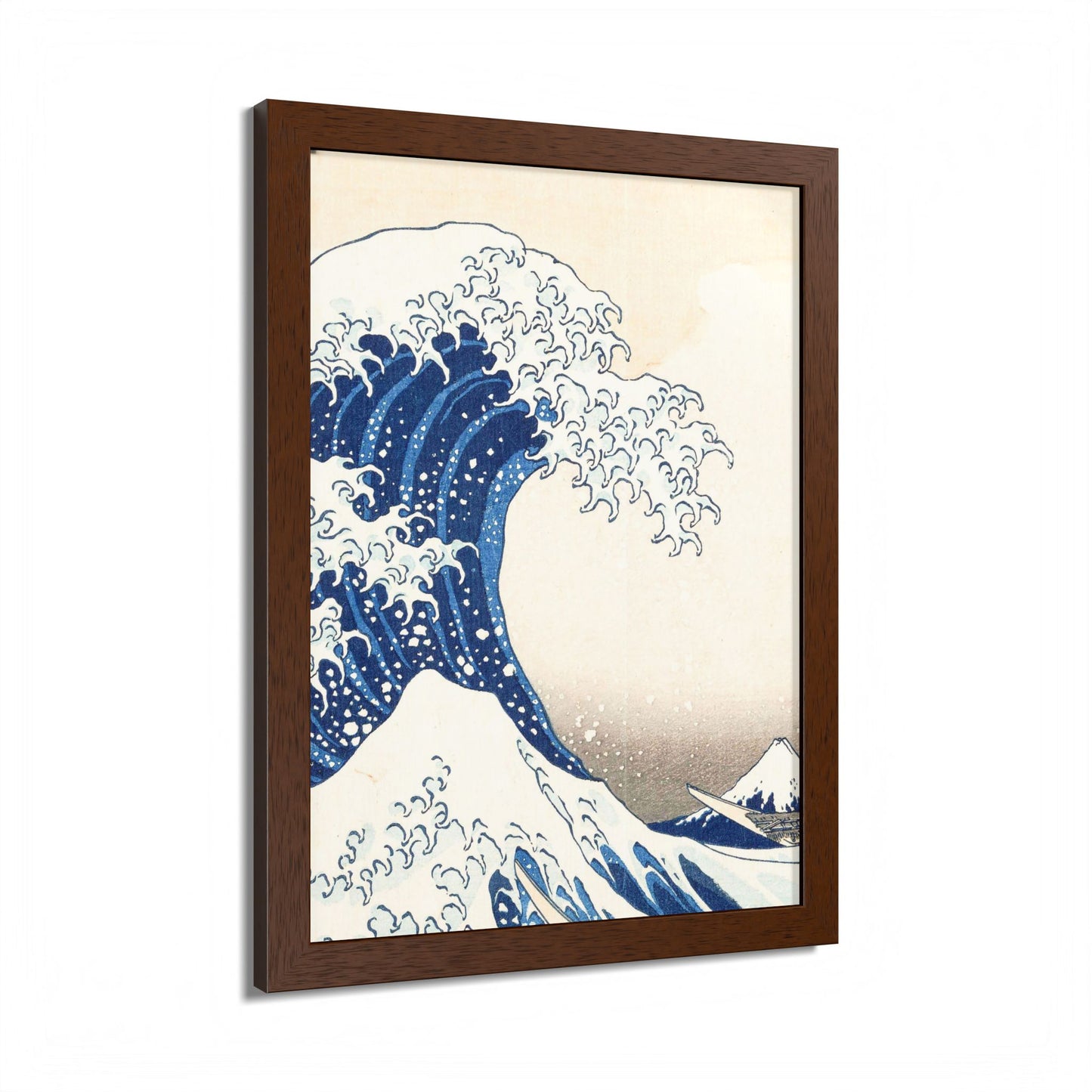 The Great Wave off Kanagawa – Katsushika Hokusai |  Japanese Ukiyo-e Fine Art Framed Poster |  Vintage Wall Art Print