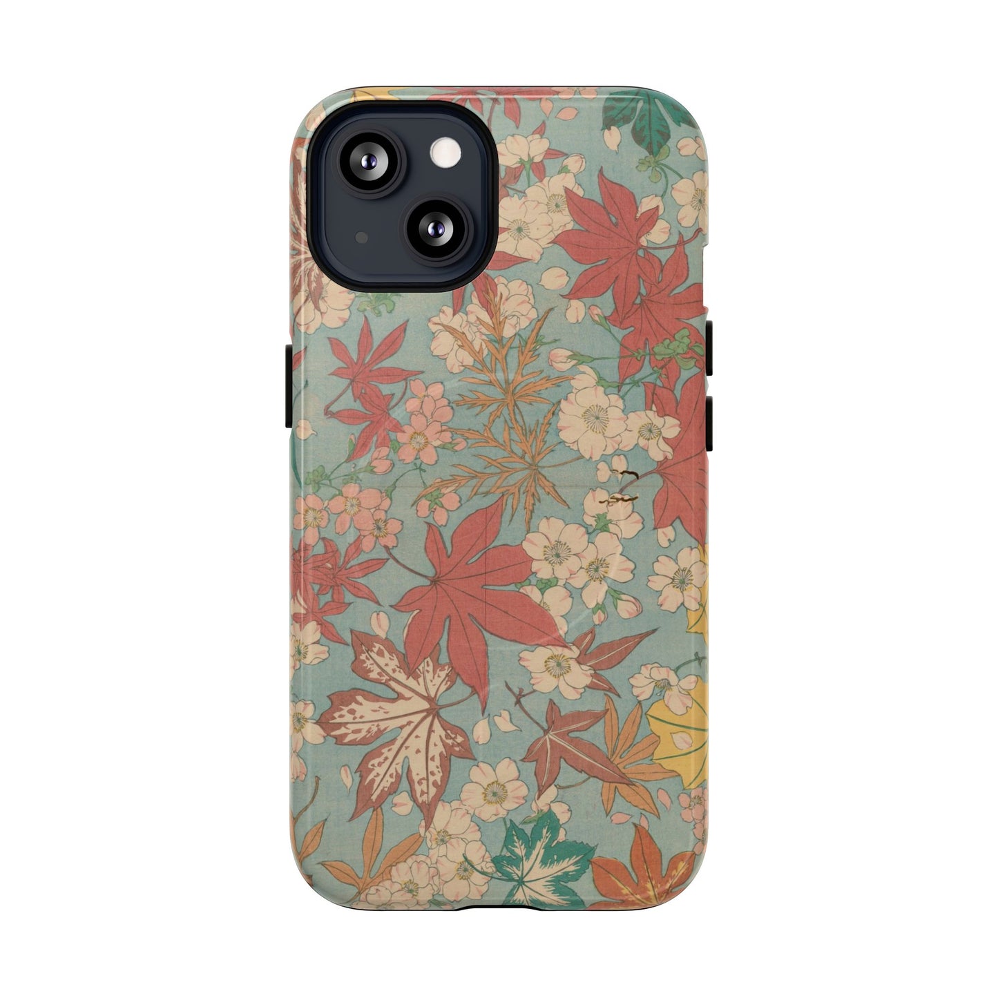 Meiji Era Maple & Autumn Bloom Phone Case | "Chiyogami Mihon" Japanese Archive Art