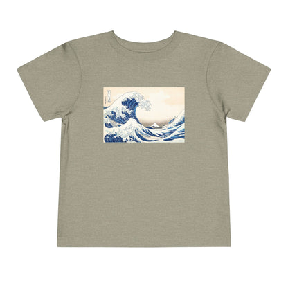 Great Wave off Kanagawa Toddler T-Shirt - Hokusai Japanese Art Kids Tee