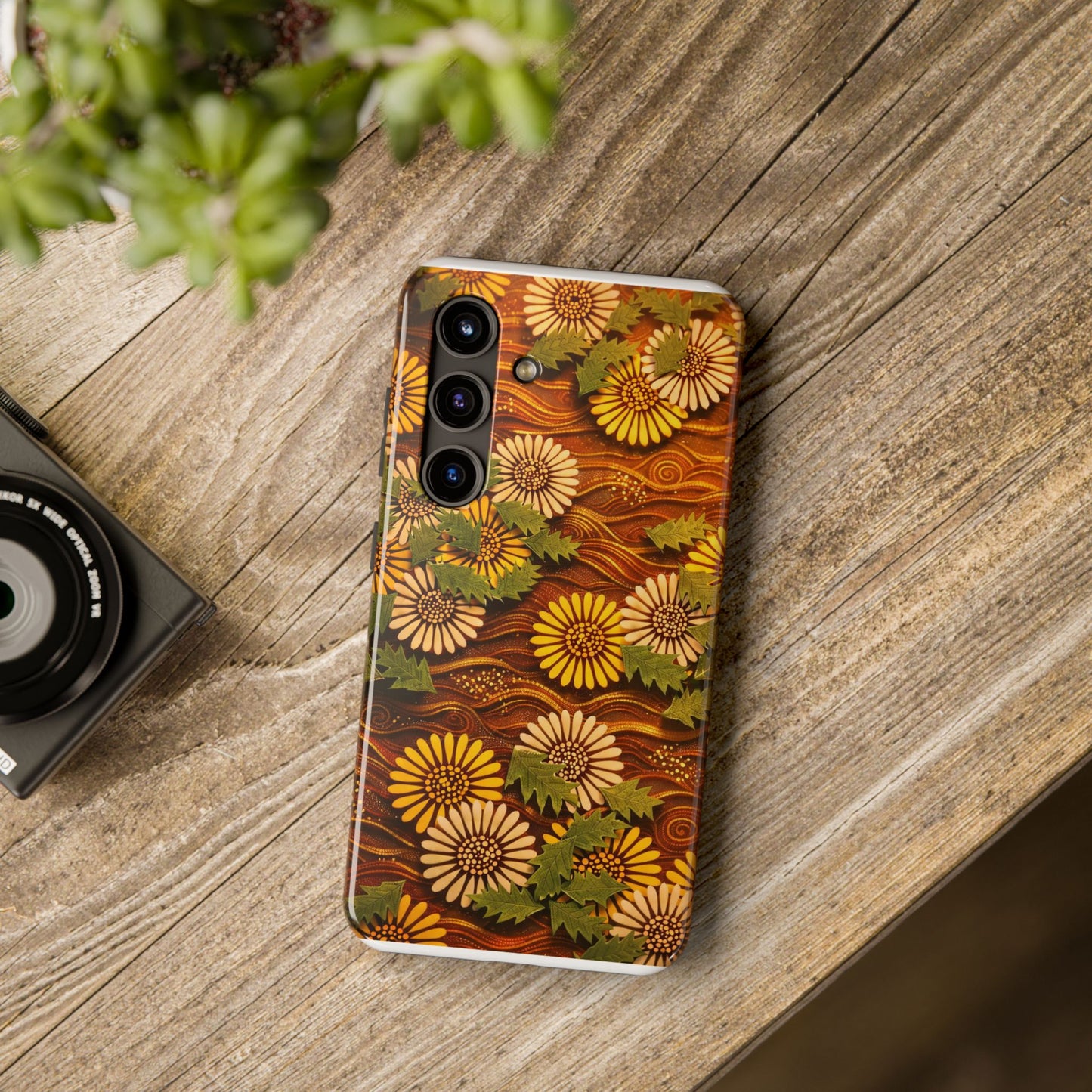 Japanese Dandelion Sunset Glow Tough Phone Case | Kamisaka Sekka 1901 | Meiji Era Art