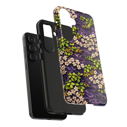 Sakura River Phone Case – Japanese Chiyogami Inspired Design