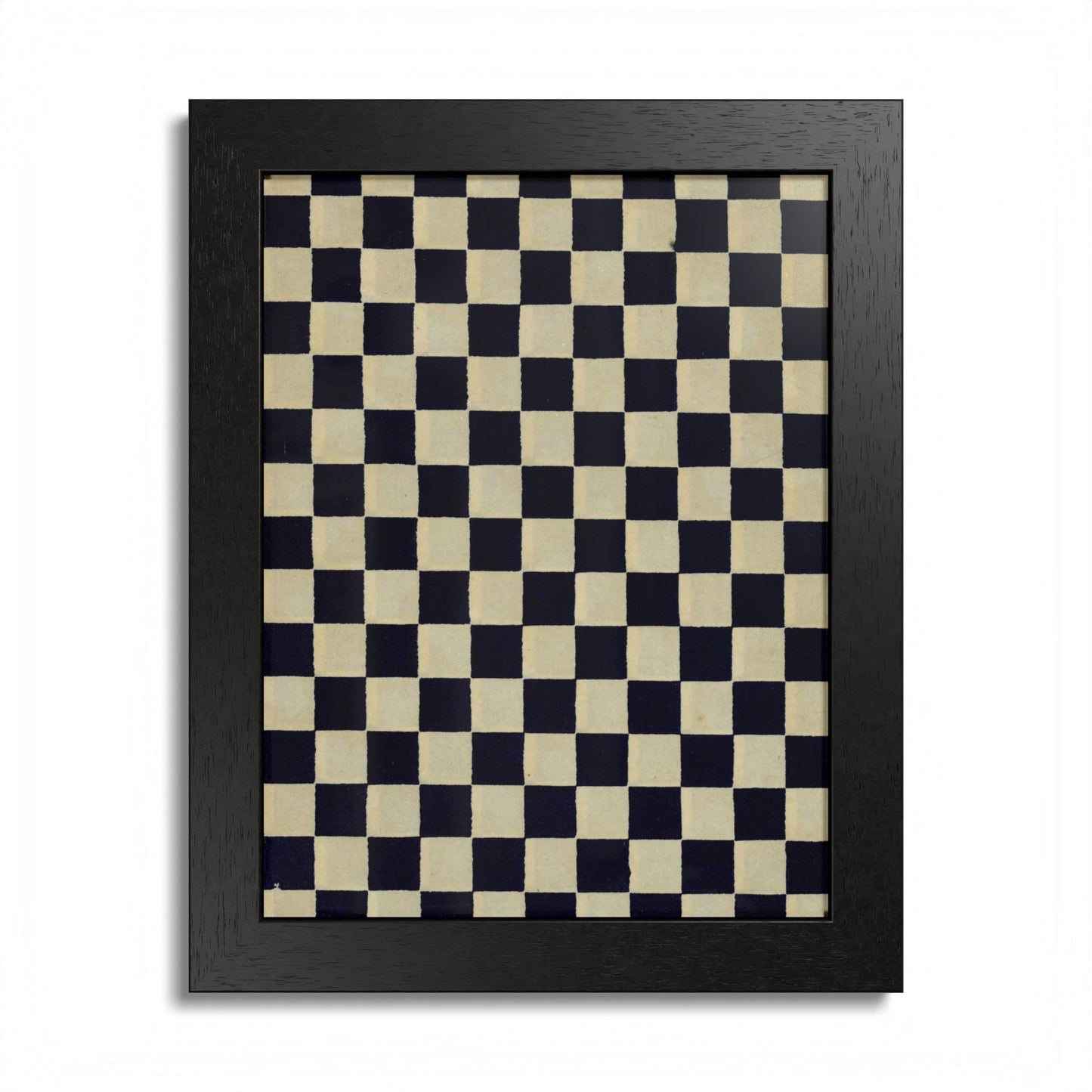 Taisho Era Ichimatsu Checkerboard Framed Poster - 1926 Japanese Chiyogami Wall Art