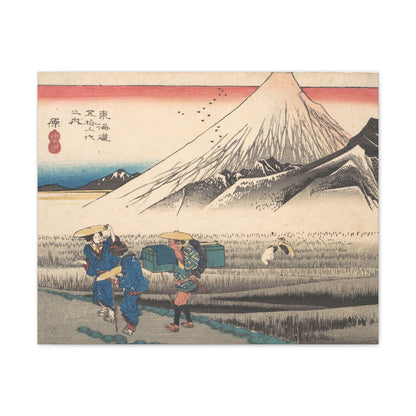 Hara: Morning Fuji - Tokaido 53 Stations Canvas Art | Hiroshige Japanese Woodblock Print
