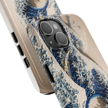 Great Wave 3D Embossed Tough Phone Case – Hokusai Japanese Art