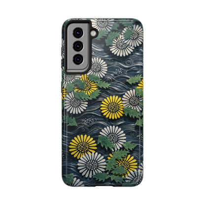 Japanese Dandelion Moonlight Tough Phone Case | Kamisaka Sekka 1901 | Meiji Era Art