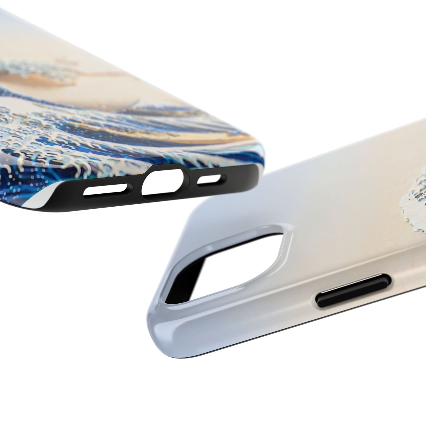 Japanese Great Wave Morning Glow Phone Case | Hokusai 3D Art | Edo Era Masterpiece