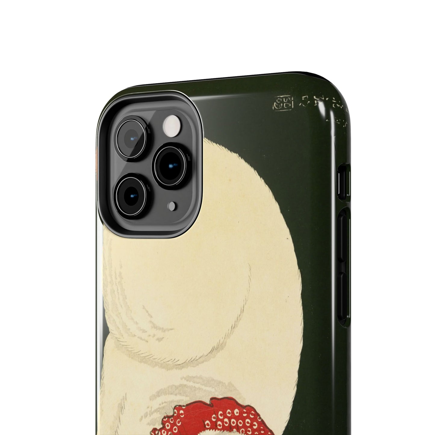 Taisho Era Lucky White Cat Phone Case | 1921 Japanese Woodblock Art | Zen Cat Design