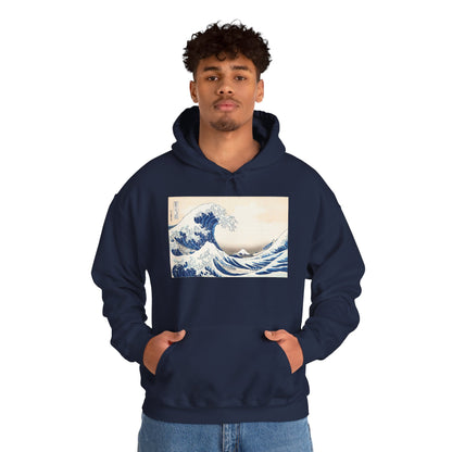 Great Wave off Kanagawa Hoodie - Hokusai Japanese Ukiyo-e Unisex Sweatshirt