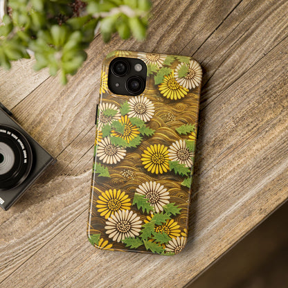 Japanese Dandelion Morning Glow Tough Phone Case | Kamisaka Sekka 1901 | Meiji Era Art